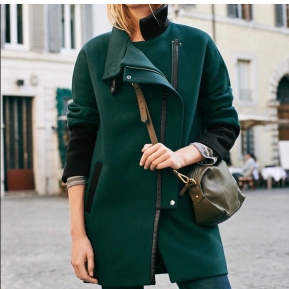 Madewell City Grid Coat in Colorblock